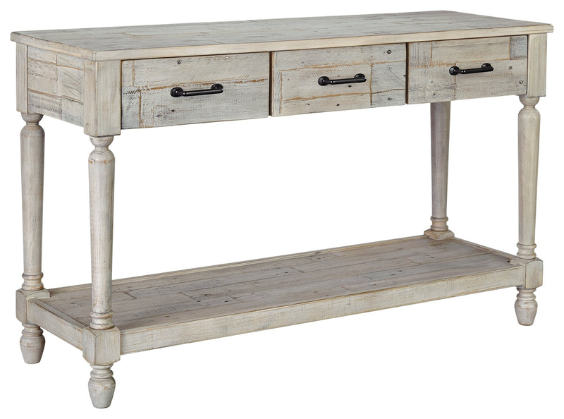 Shawnalore Whitewash Sofa Console Table