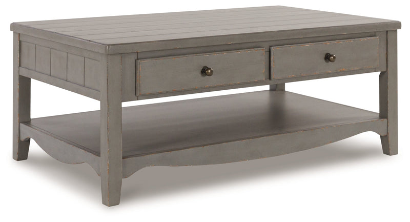 Charina Antique Gray Coffee Table