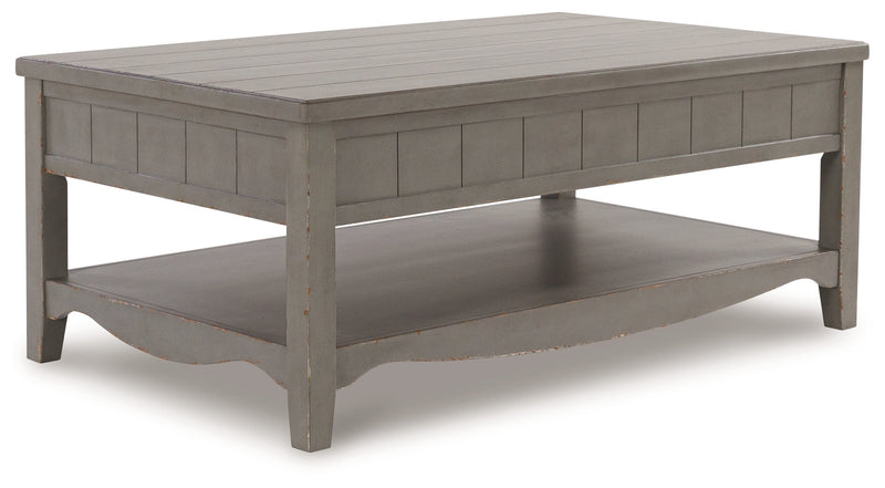 Charina Antique Gray Coffee Table