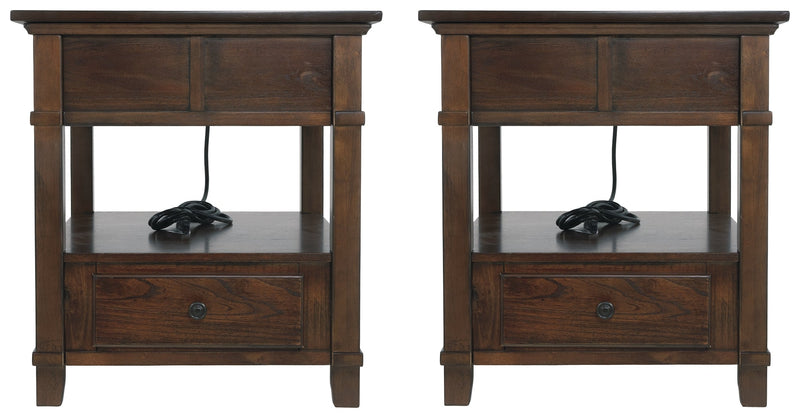 Gately Medium Brown 2 End Tables