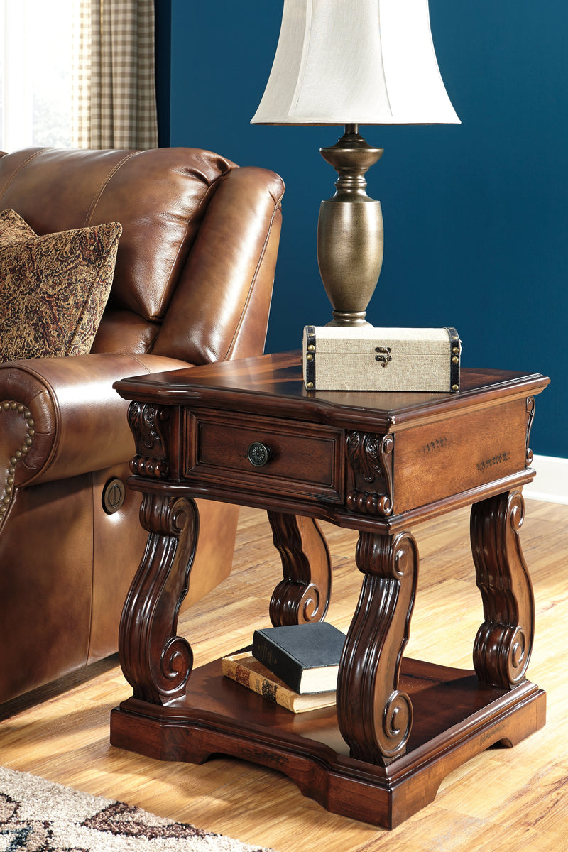 Alymere Rustic Brown 2 End Tables