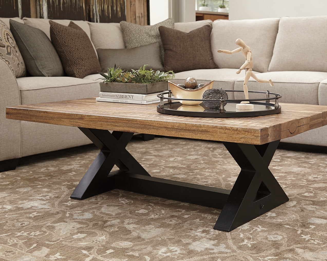 Wesling Light Brown Coffee Table