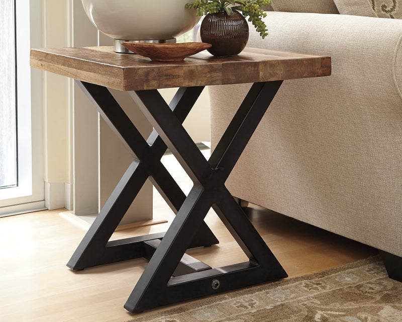 Wesling Light Brown End Table