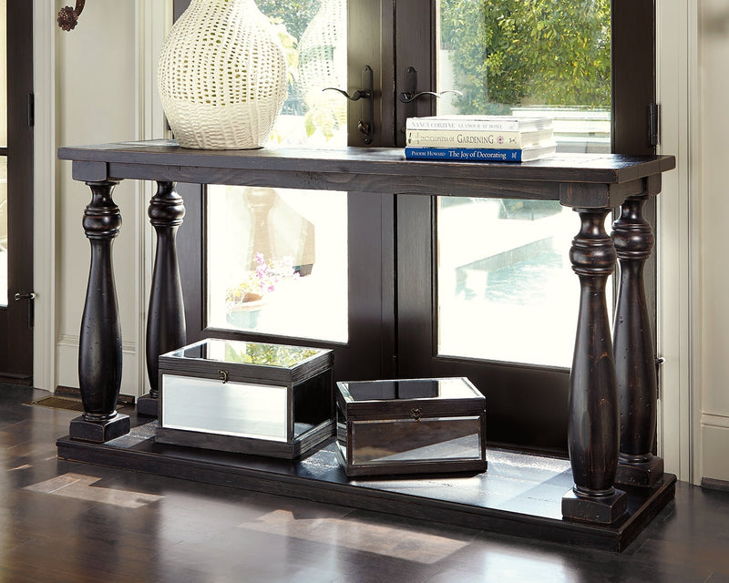 Mallacar Black Sofa Console Table