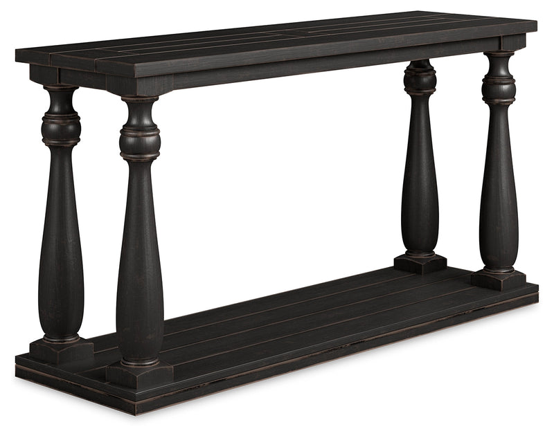 Mallacar Black Sofa Console Table