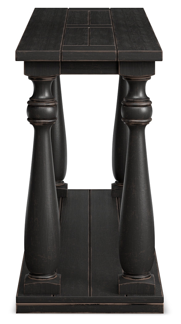 Mallacar Black Sofa Console Table