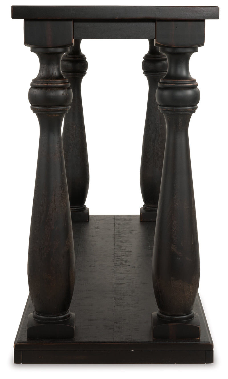 Mallacar Black Sofa Console Table