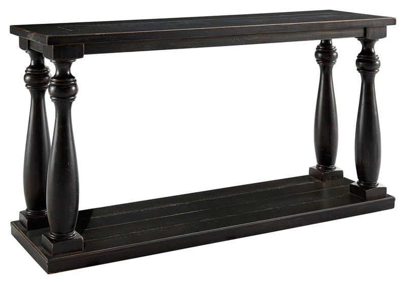 Mallacar Black Sofa Console Table