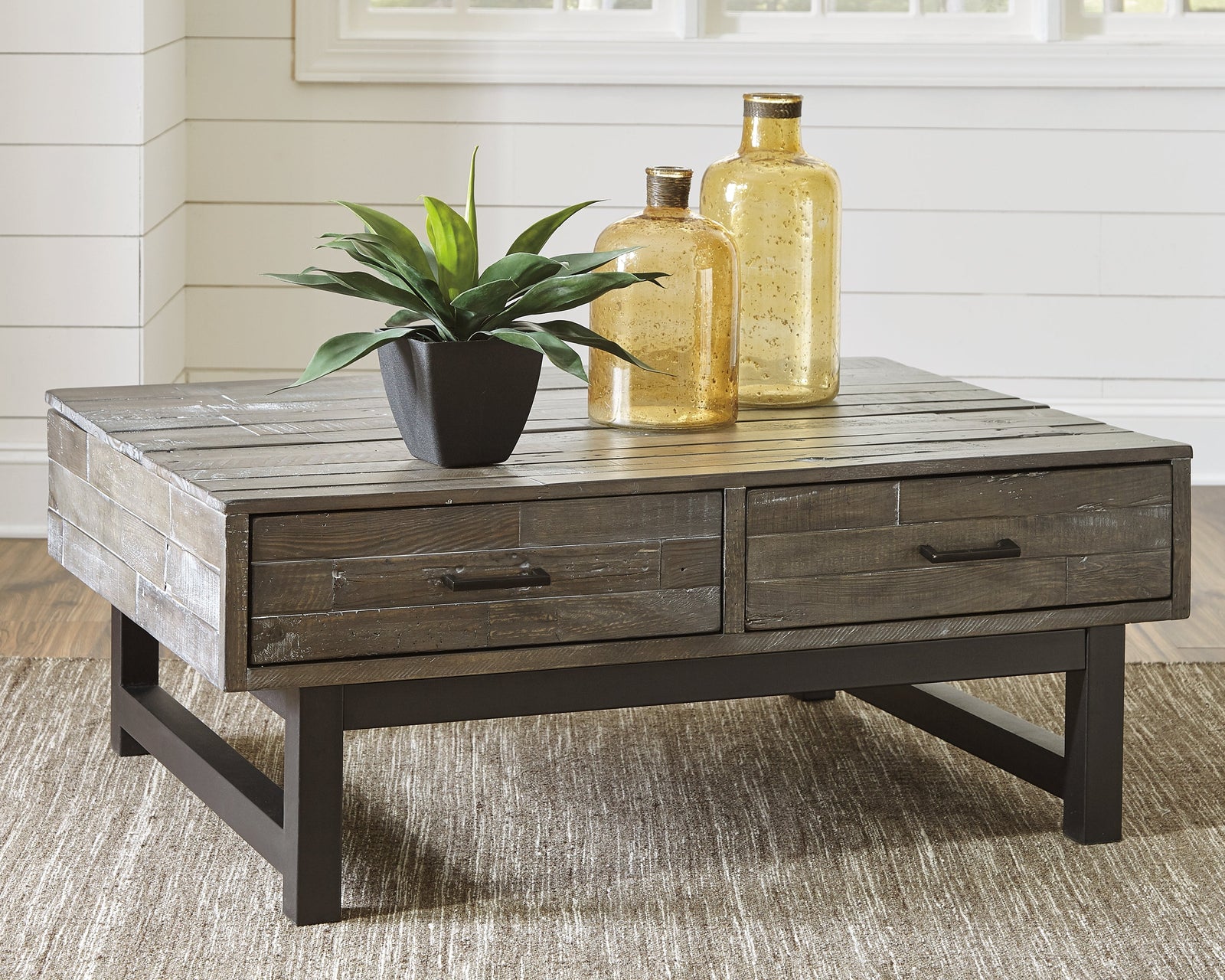 Mondoro Grayish Brown Coffee Table With Lift Top