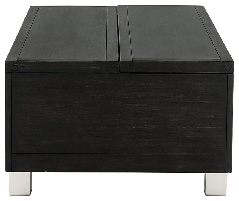 Chisago Black Silver Lift-top Coffee Table