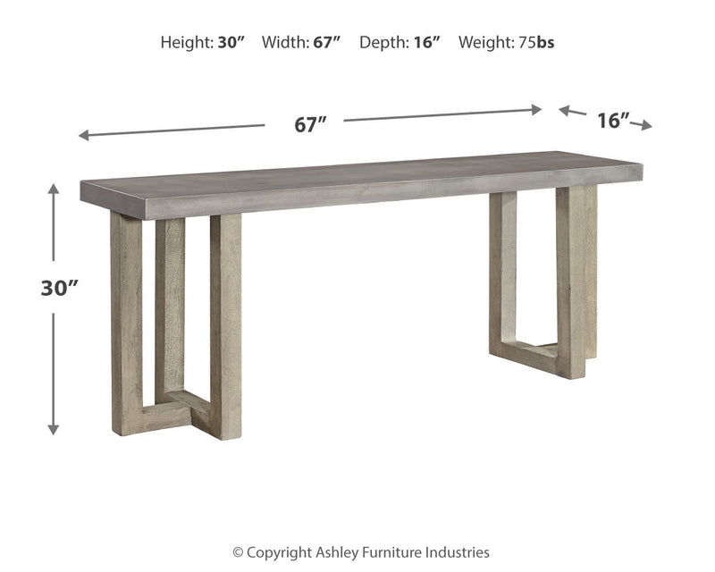 Lockthorne Gray Sofa Console Table