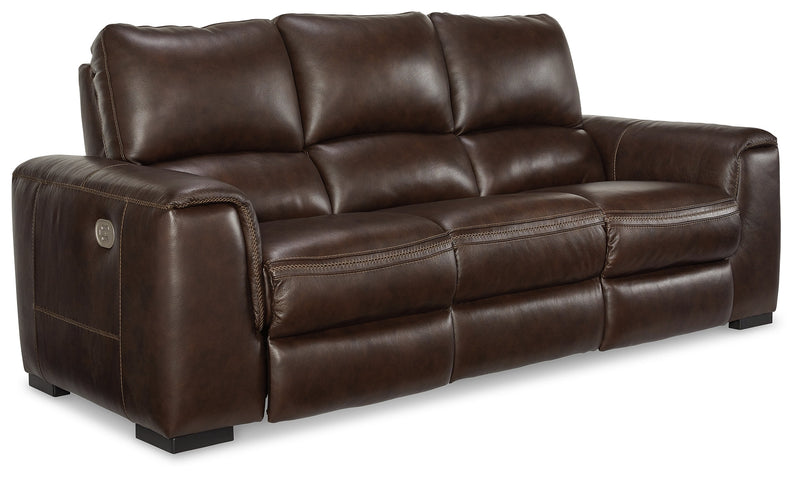 Alessandro Walnut Power Reclining Sofa