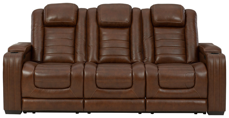 Backtrack Chocolate Leather Power Reclining Sofa