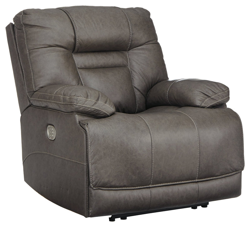 Wurstrow Smoke Leather Power Recliner