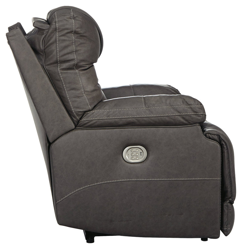 Wurstrow Smoke Leather Power Recliner