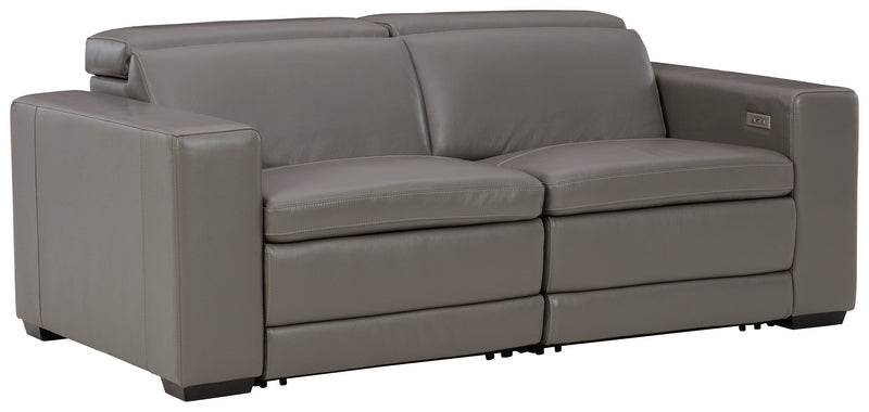 Texline Gray 3-Piece Power Reclining Sectional