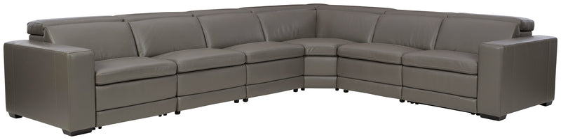 Texline Gray 7-Piece Power Reclining Sectional