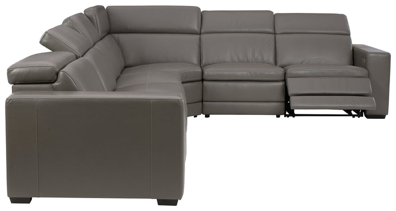 Texline Gray 7-Piece Power Reclining Sectional