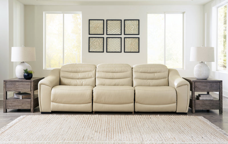 Center Line Cream 3-Piece Power Reclining Sectional