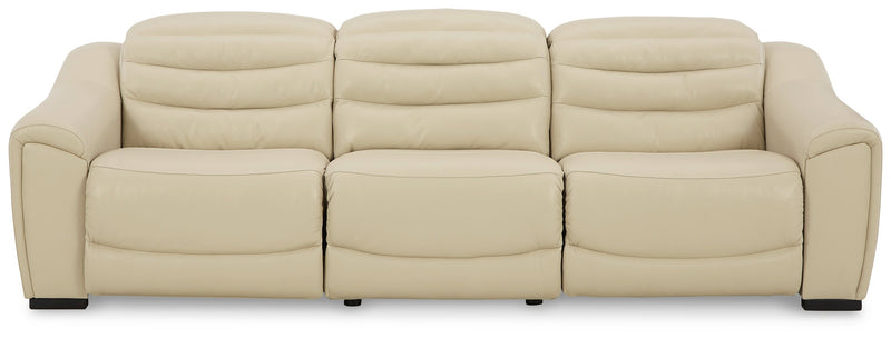 Center Line Cream 3-Piece Power Reclining Sectional