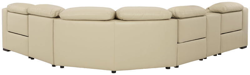 Center Line Cream 6-Piece Power Reclining Sectional