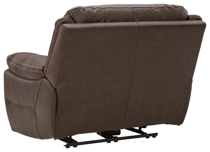 Dunleith Chocolate Leather Power Recliner