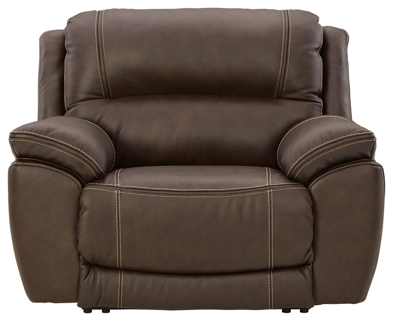 Dunleith Chocolate Leather Power Recliner