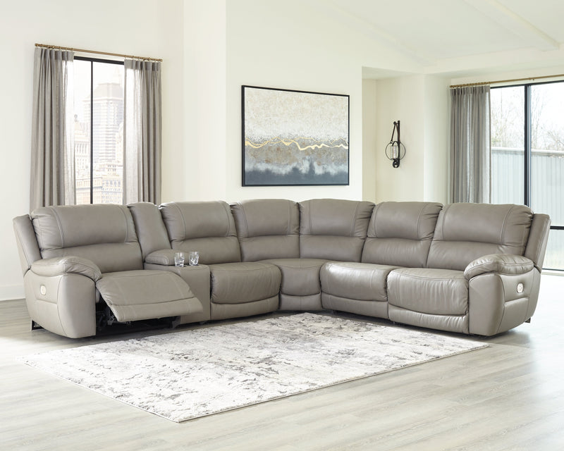 Dunleith Gray 6-Piece Power Reclining Sectional