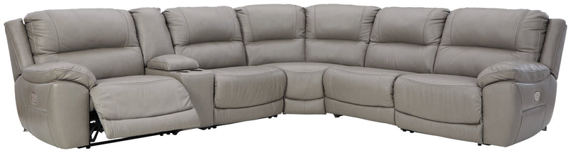 Dunleith Gray 6-Piece Power Reclining Sectional