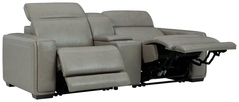 Correze Gray 3-Piece Power Reclining Sectional