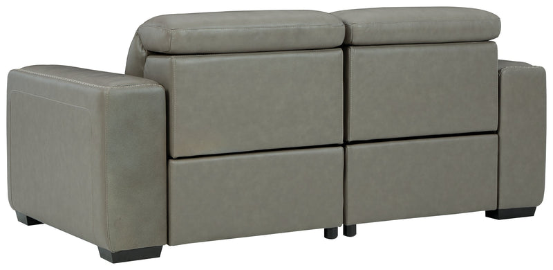 Correze Gray 2-Piece Power Reclining Sectional