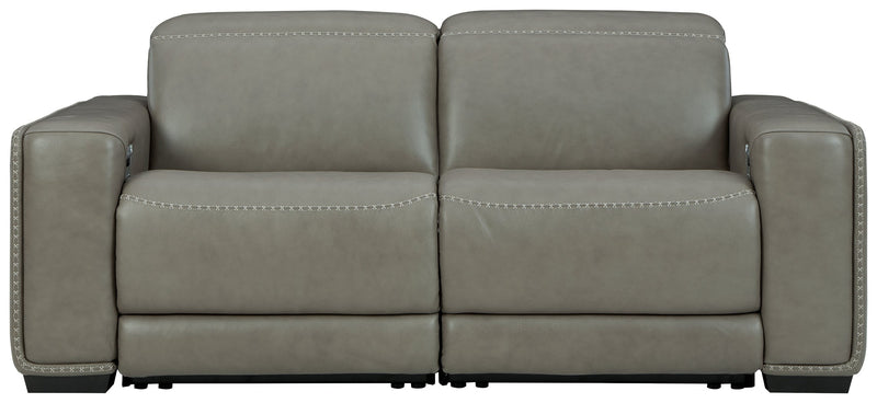 Correze Gray 2-Piece Power Reclining Sectional