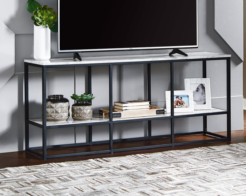 Donnesta Gray Black 65" Tv Stand