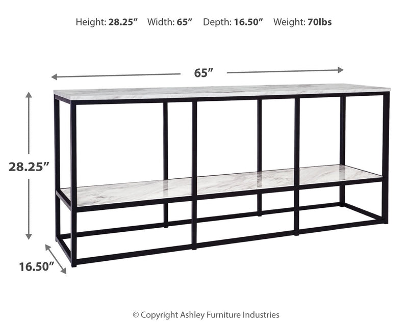 Donnesta Gray Black 65" Tv Stand