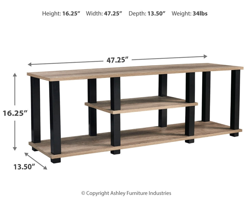 Waylowe Natural Black 48" Tv Stand