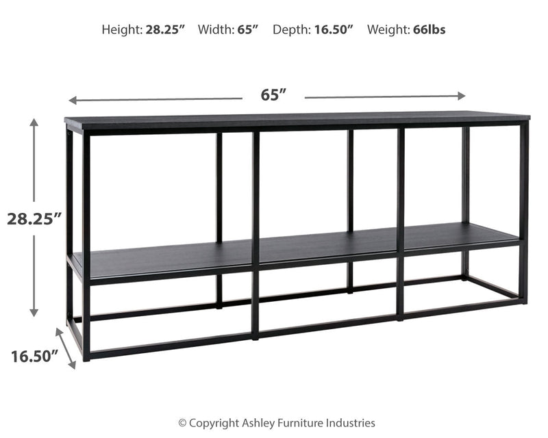 Yarlow Black 65" Tv Stand