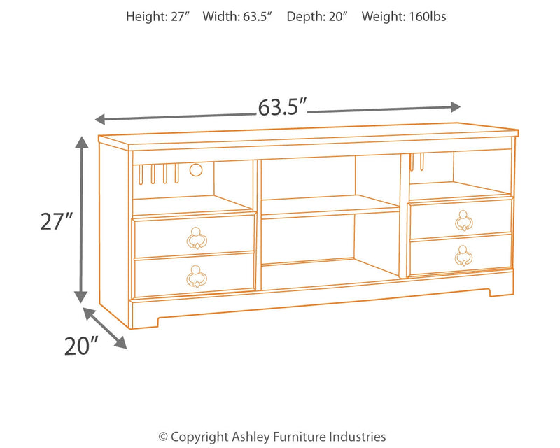 Willowton Whitewash 64" Tv Stand