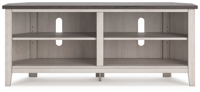 Dorrinson Two-Tone Corner Tv Stand