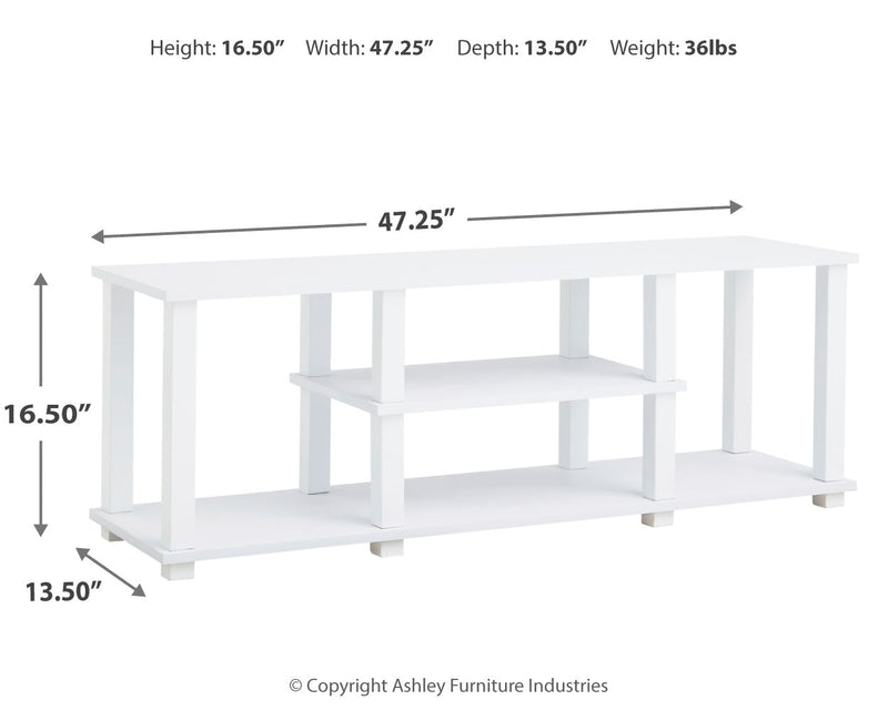 Baraga White 48" Tv Stand