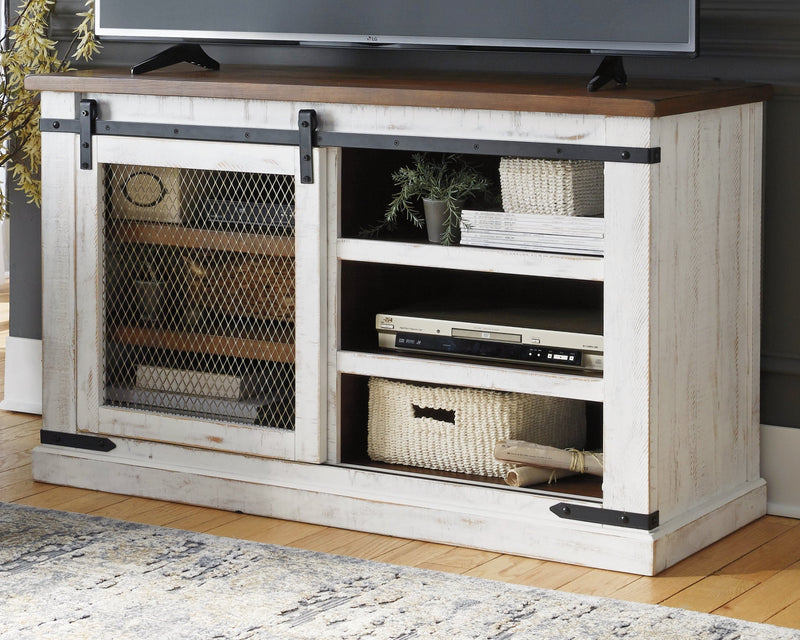 Wystfield White Brown 50" Tv Stand