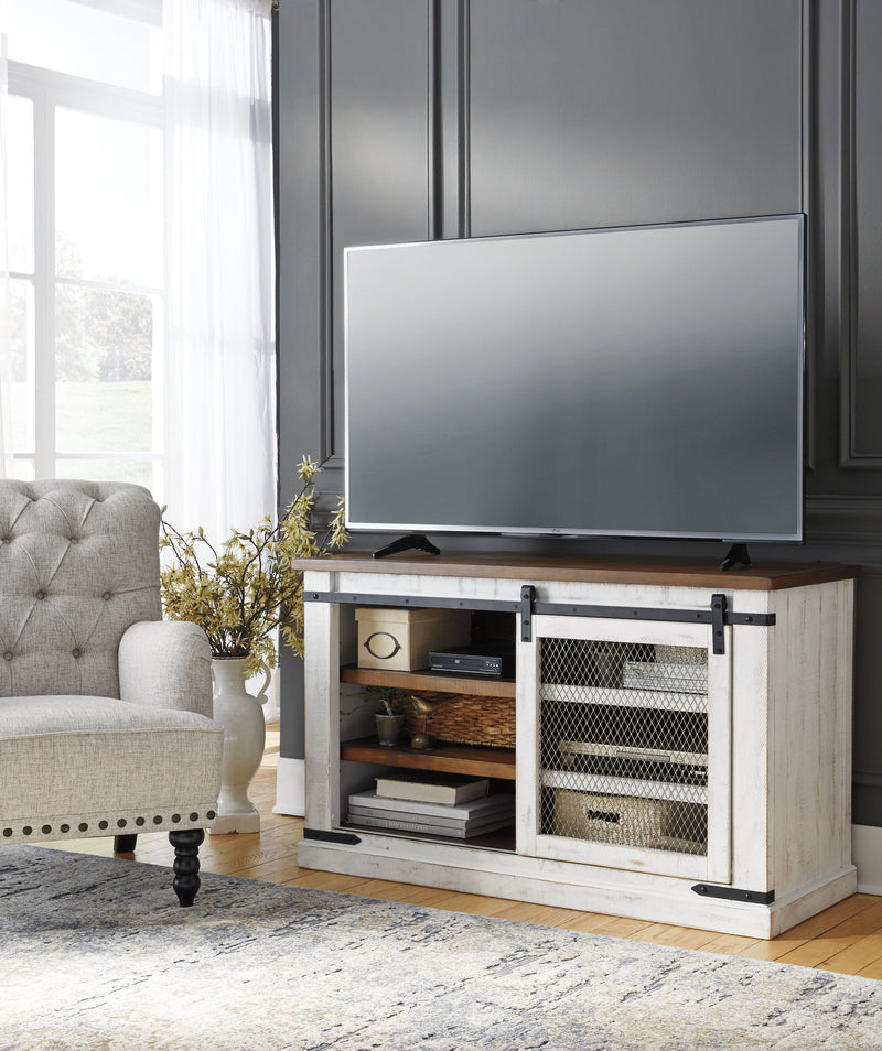 Wystfield White Brown 50" Tv Stand