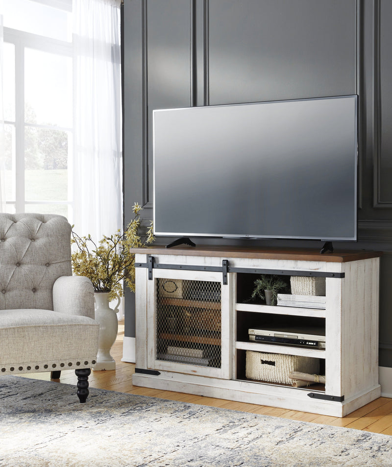 Wystfield White Brown 50" Tv Stand