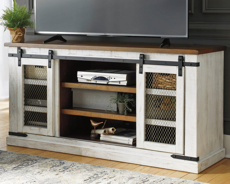 Wystfield White Brown 60" Tv Stand