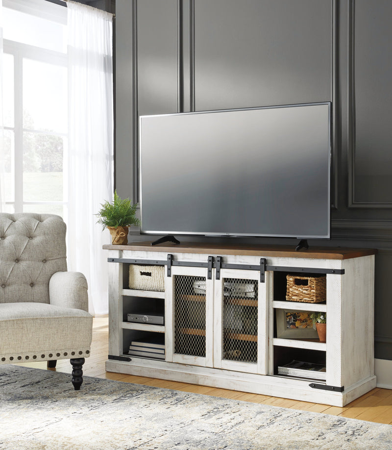 Wystfield White Brown 60" Tv Stand