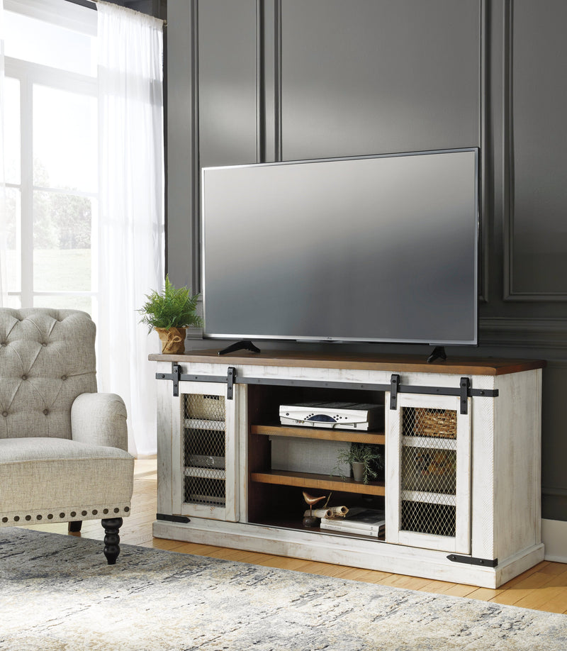 Wystfield White Brown 60" Tv Stand