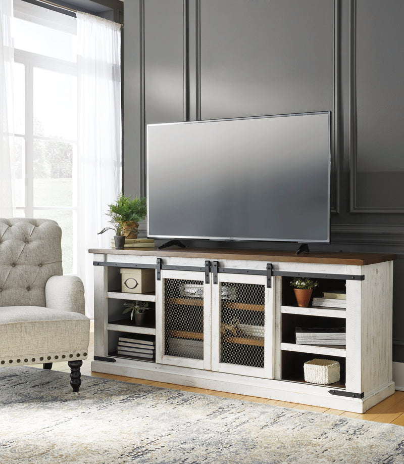 Wystfield White Brown 70" Tv Stand