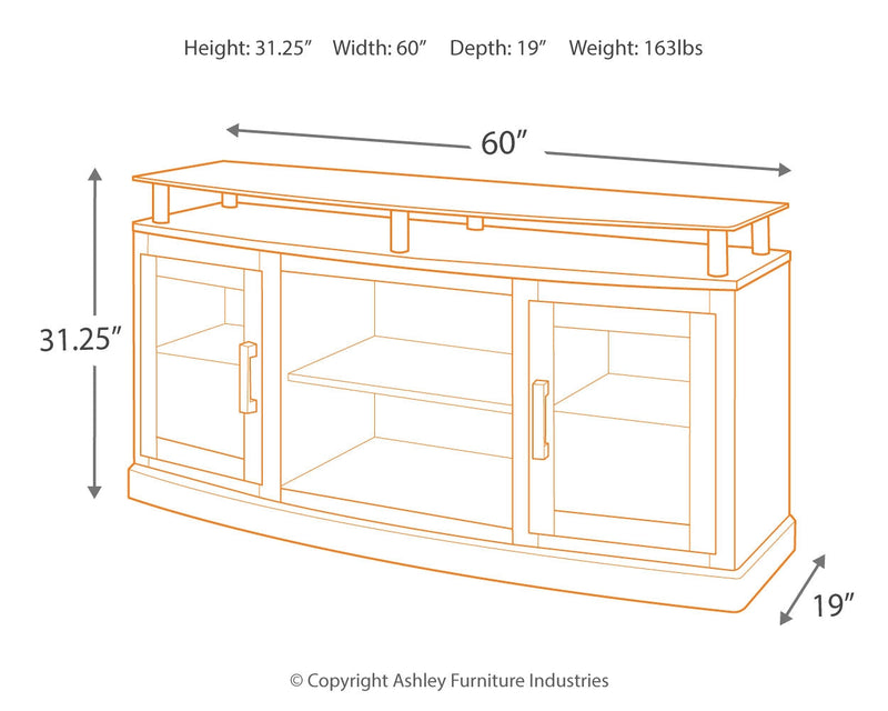 Chanceen Dark Brown 60" Tv Stand