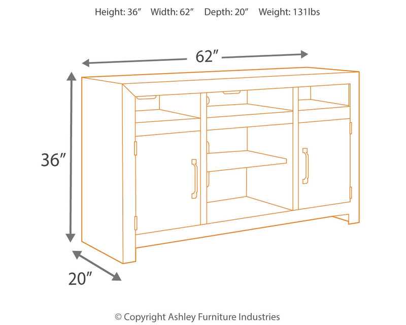 Sommerford Brown 62" Tv Stand