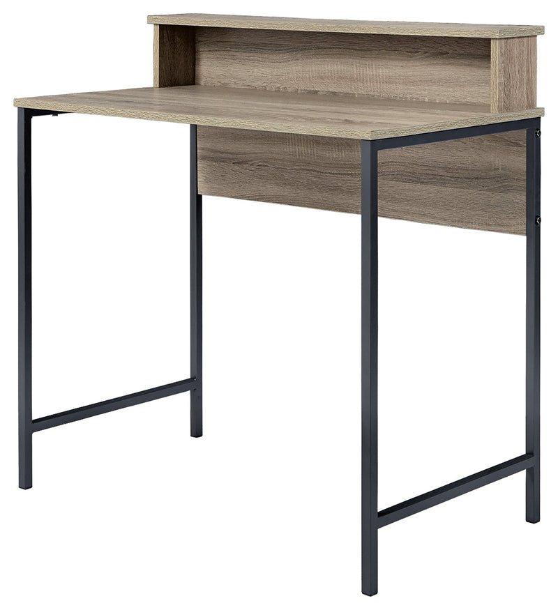 Titania Light Brown Gunmetal Home Office Desk