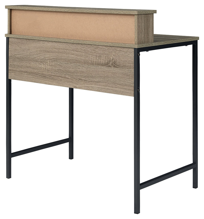 Titania Light Brown Gunmetal Home Office Desk